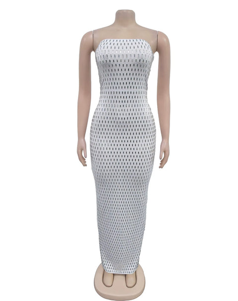 New Floor Length Bodycon Square Collar Prom High Waist Party Dress CODE: KAR3635