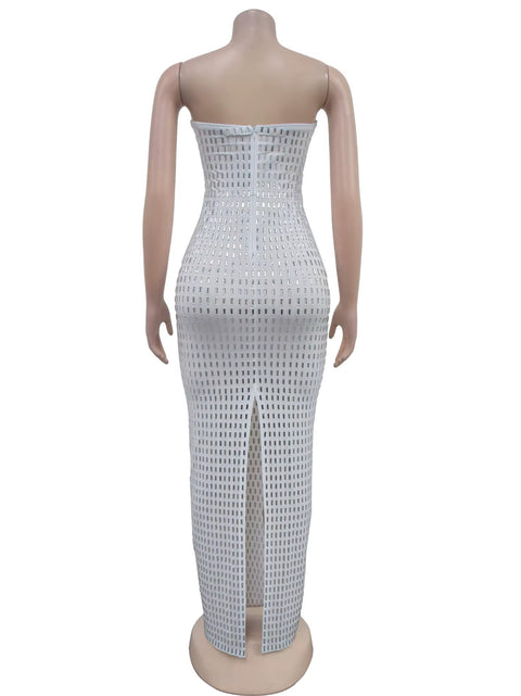 New Floor Length Bodycon Square Collar Prom High Waist Party Dress CODE: KAR3635