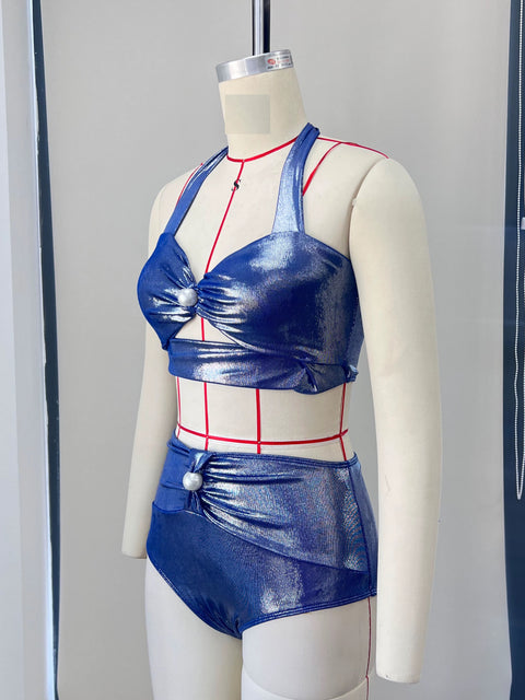 New Summer Sexy Diamond Bikini With Skirt Swimwear Set CODE: KAR3639