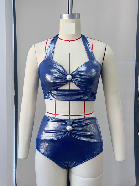 New Summer Sexy Diamond Bikini With Skirt Swimwear Set CODE: KAR3639