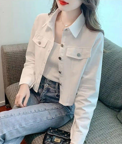 SPRING AUTUMN SHORT CASUAL SHIRT VERSANTILE UACKET CODE: KAR3730