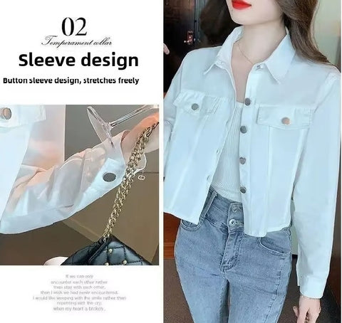 SPRING AUTUMN SHORT CASUAL SHIRT VERSANTILE UACKET CODE: KAR3730