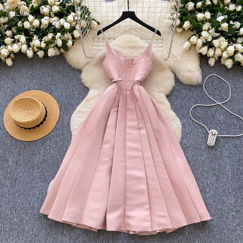 New V Neck Sleeveless Elegant Splice Long Dress CODE: KAR4066