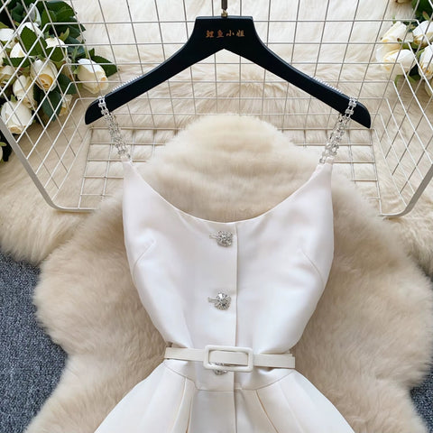 New V Neck Sleeveless Elegant Splice Long Dress CODE: KAR4066