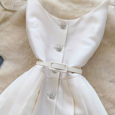 New V Neck Sleeveless Elegant Splice Long Dress CODE: KAR4066