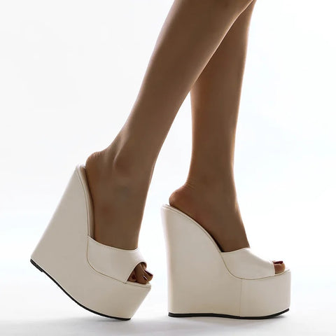 New Fashion Peep Toe Wedges Heel Outside Platform Sandal CODE: KAR4091
