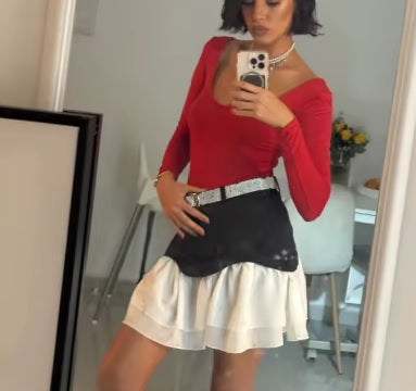 New Fashion High Waist Ruffles Elegant A Line Short Skirts CODE: KAR4390