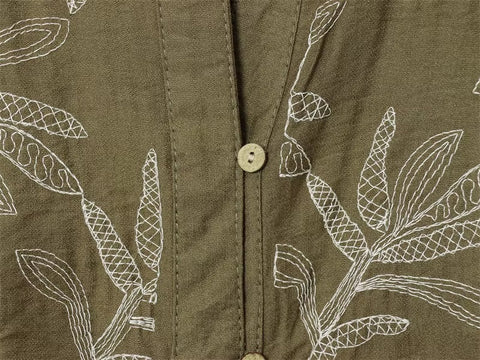 New Fashion Short Sleeve Embroidered Shirt And Shorts Set CODE: KAR4417