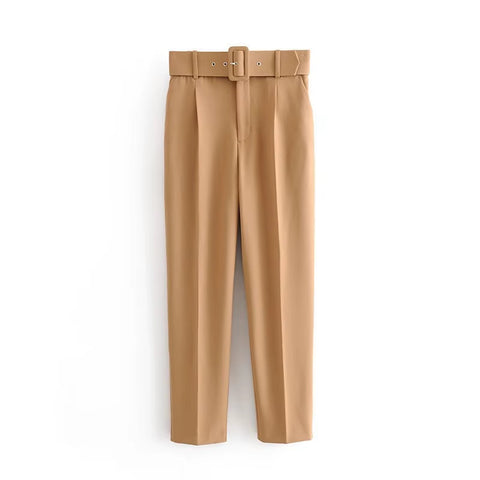 Belts Trousers Modern Lady Casual Pant Bottom CODE: KAR464