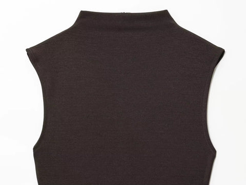 new chic French elegant back zip sleeveless vest dress CODE: KAR5276