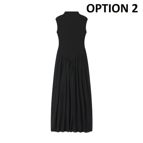 new chic French elegant back zip sleeveless vest dress CODE: KAR5276