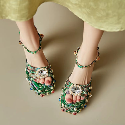 New Style Rhinestone Super High Heels CODE: KAR5280