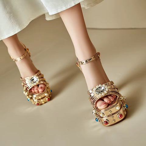 New Style Rhinestone Super High Heels CODE: KAR5280