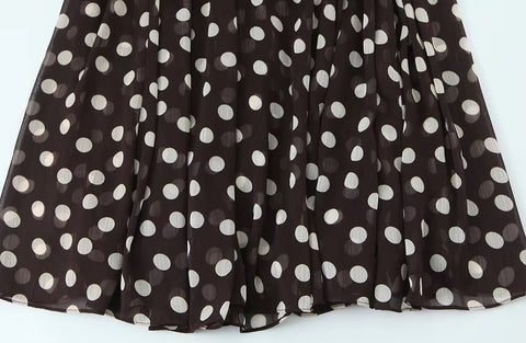 Sexy Elegant Strapless Polka Dot Print Maxi Dress CODE: KAR5322