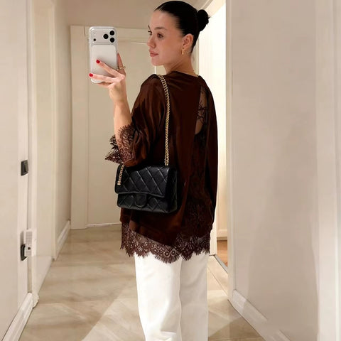 Summer O-Neck Short Sleeve Loose Solid Pullover Top CODE: KAR5350