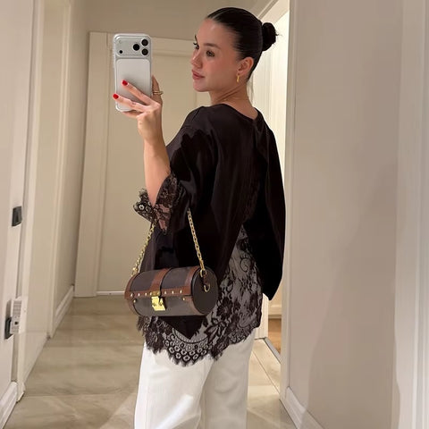 Summer O-Neck Short Sleeve Loose Solid Pullover Top CODE: KAR5350