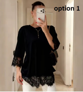 Summer O-Neck Short Sleeve Loose Solid Pullover Top CODE: KAR5350
