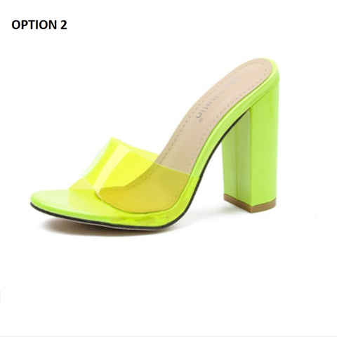 Transparent High Heels Sandals CODE: KAR958