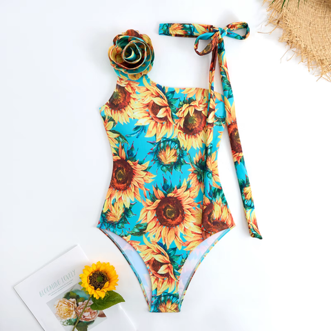 New Sexy Printed Diamond Brazilian Skirt Bathing Suit CODE: KAR3740