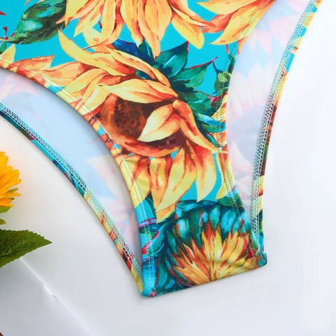New Sexy Printed Diamond Brazilian Skirt Bathing Suit CODE: KAR3740