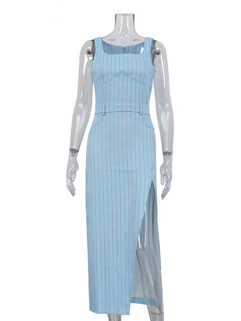 New Elegant Long Sleeve Blazer With Sleeveless Ankle Length Slit Two Pieces Set CODE: KAR3780