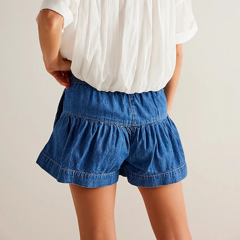 New High Waisted Stretchy Buttoned Shorts CODE: KAR3870