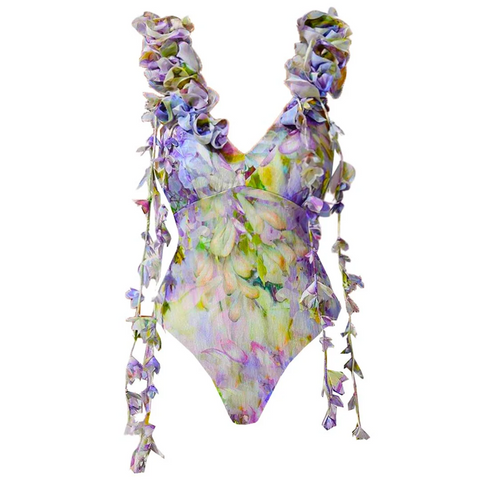 New Decal Lace Fairy Style Swimsuit Set CODE: KAR3876