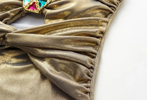 New Shine One Piece Swimsuit And Skirt CODE: KAR3880