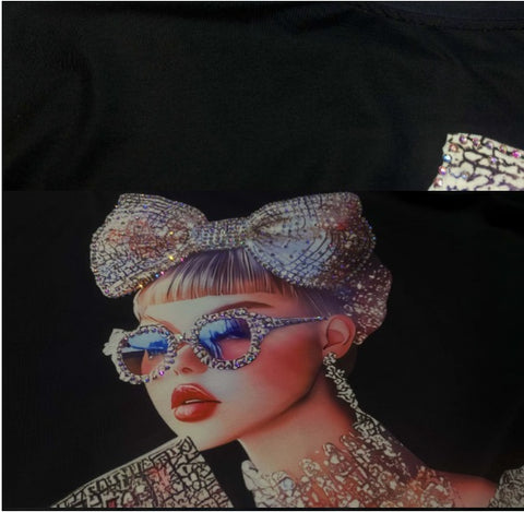 New O Neck Fashionable Print Short Sleeve T Shirt CODE: KAR3995