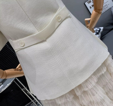 New V-neck high-end waist cinching slimming sleeveless Top CODE: KAR4025