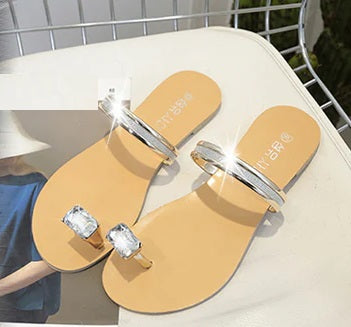 toe big diamond solid flats CODE: mon1119