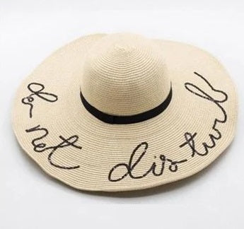 Sequins Letter Straw Hat CODE: mon1142