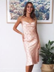 Polka dot Summer fashion sling dress CODE: mon1238