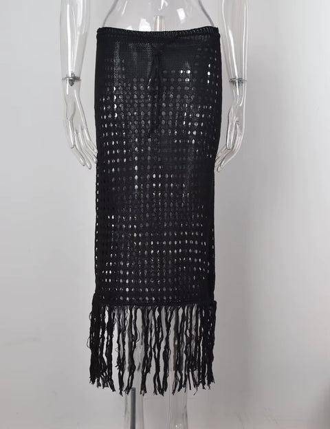 New Tassels Knit Skirt CODE: READY1201