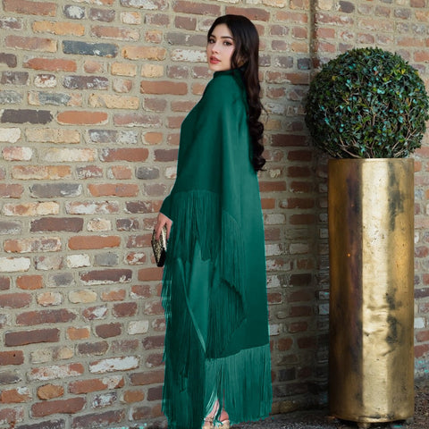 Batwing Sleeve Tassel Kaftan Dress CODE: READY1235