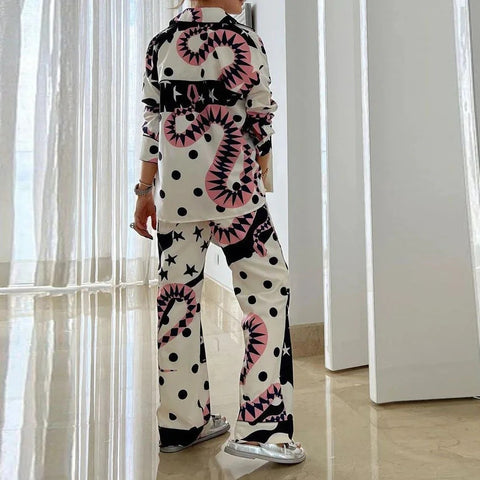 New Sexy Fashion Casual Wide Leg Pant Set CODE: READY1407