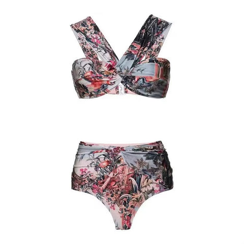 printed swimsuit three-piece set beach swimsuit CODE: READY1461