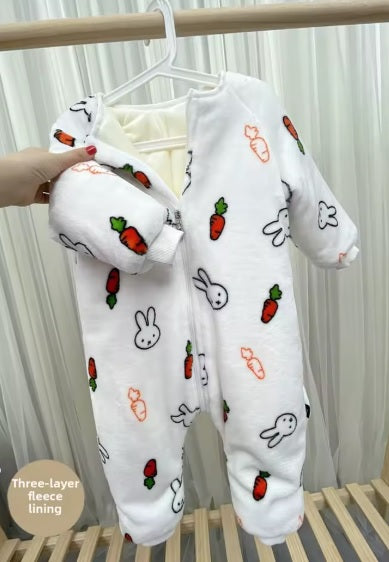 New Long Sleeve Toddler Jumpsuits Warm Cozy Zipper Baby CODE: READY1586