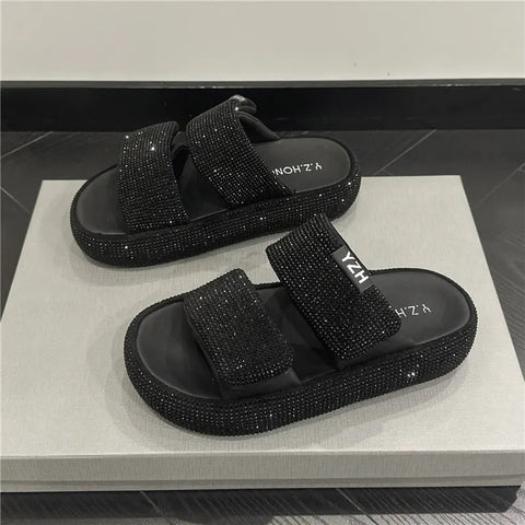 New Slides Heeled Mules Flat Designer Platform Sandal SIZE:35 CODE: READY1600