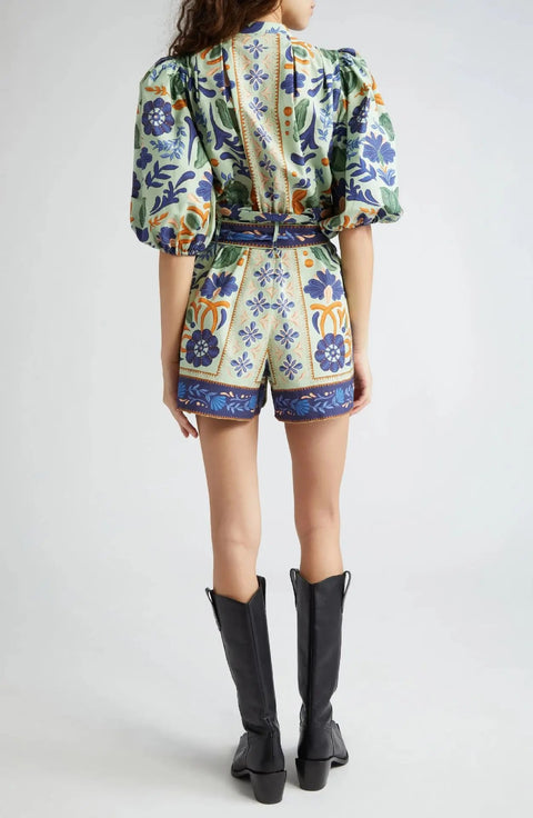 Printed Single Breasted Strap Street Jumpsuit CODE: READY1632