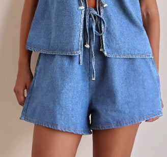 Fashion Sleeveless O-Neck Shorts CODE: READY1636