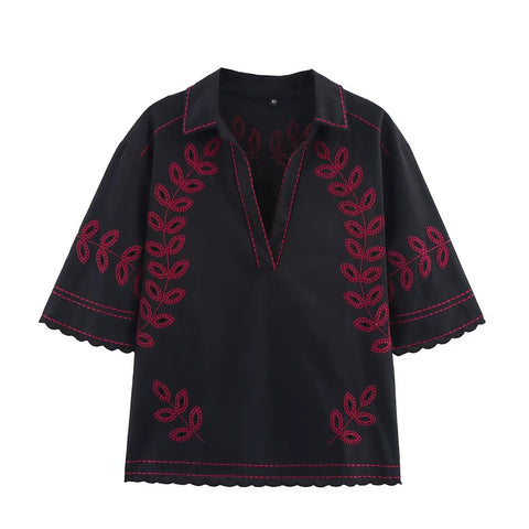 Fashion Cutwork Embroidery 2 Pieces Set CODE: READY1698