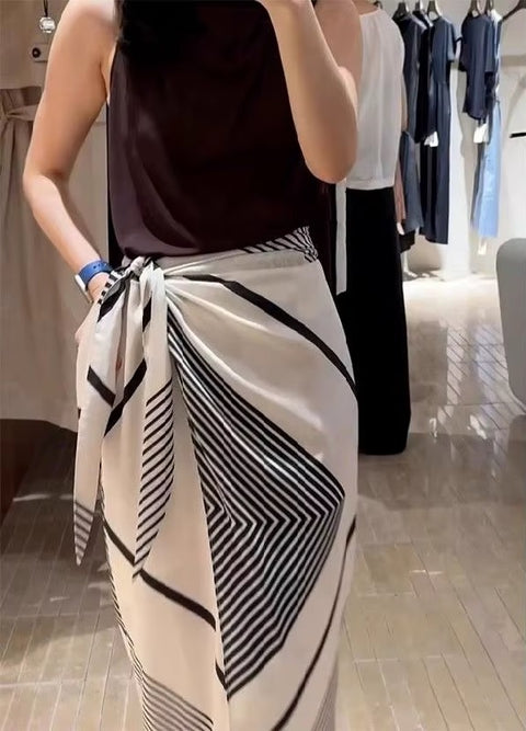Summer Elegant Design, Printed, High Waist, Loose Skirts CODE: READY1754