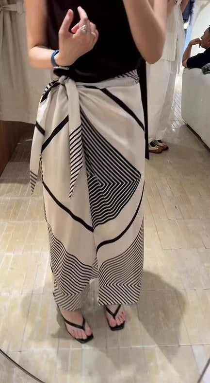 Summer Elegant Design, Printed, High Waist, Loose Skirts CODE: READY1754