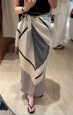 Summer Elegant Design, Printed, High Waist, Loose Skirts CODE: READY1754