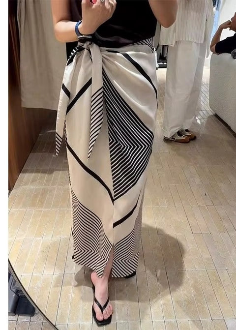 Summer Elegant Design, Printed, High Waist, Loose Skirts CODE: READY1754