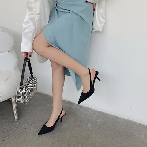 New High-Heeled Pointed Toe Sandals SIZE: 35, 36 CODE: READY994