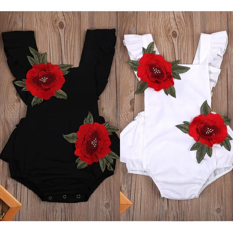 Summer New Newborn Toddler Kids Sleeveless Floral Bodysuit CODE: RSH004