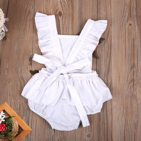 Summer New Newborn Toddler Kids Sleeveless Floral Bodysuit CODE: RSH004