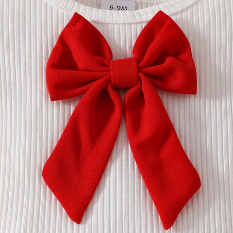 Summer Baby Girls Big Bow Sleeveless Top Shorts Beret Cute Infant 3Pcs Outfit CODE: RSH020